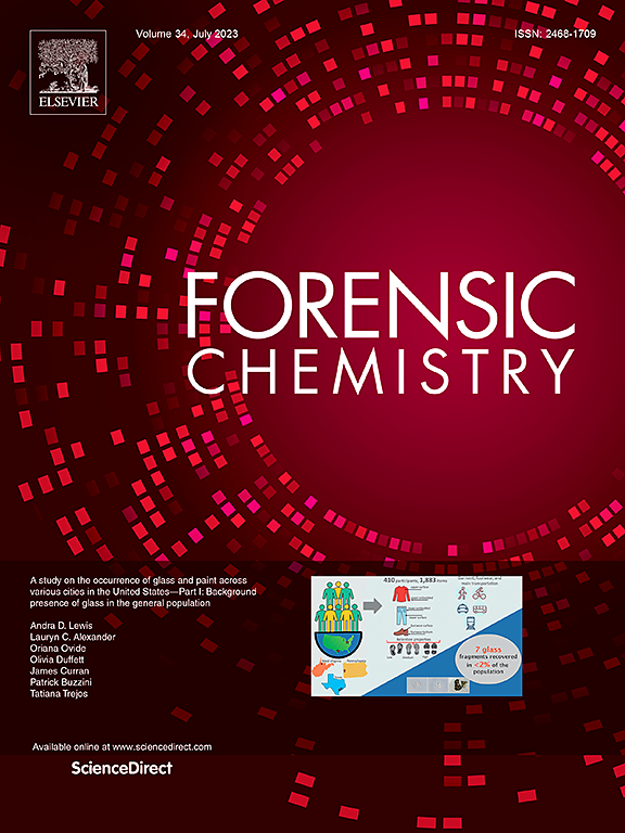 Go to journal home page - Forensic Chemistry